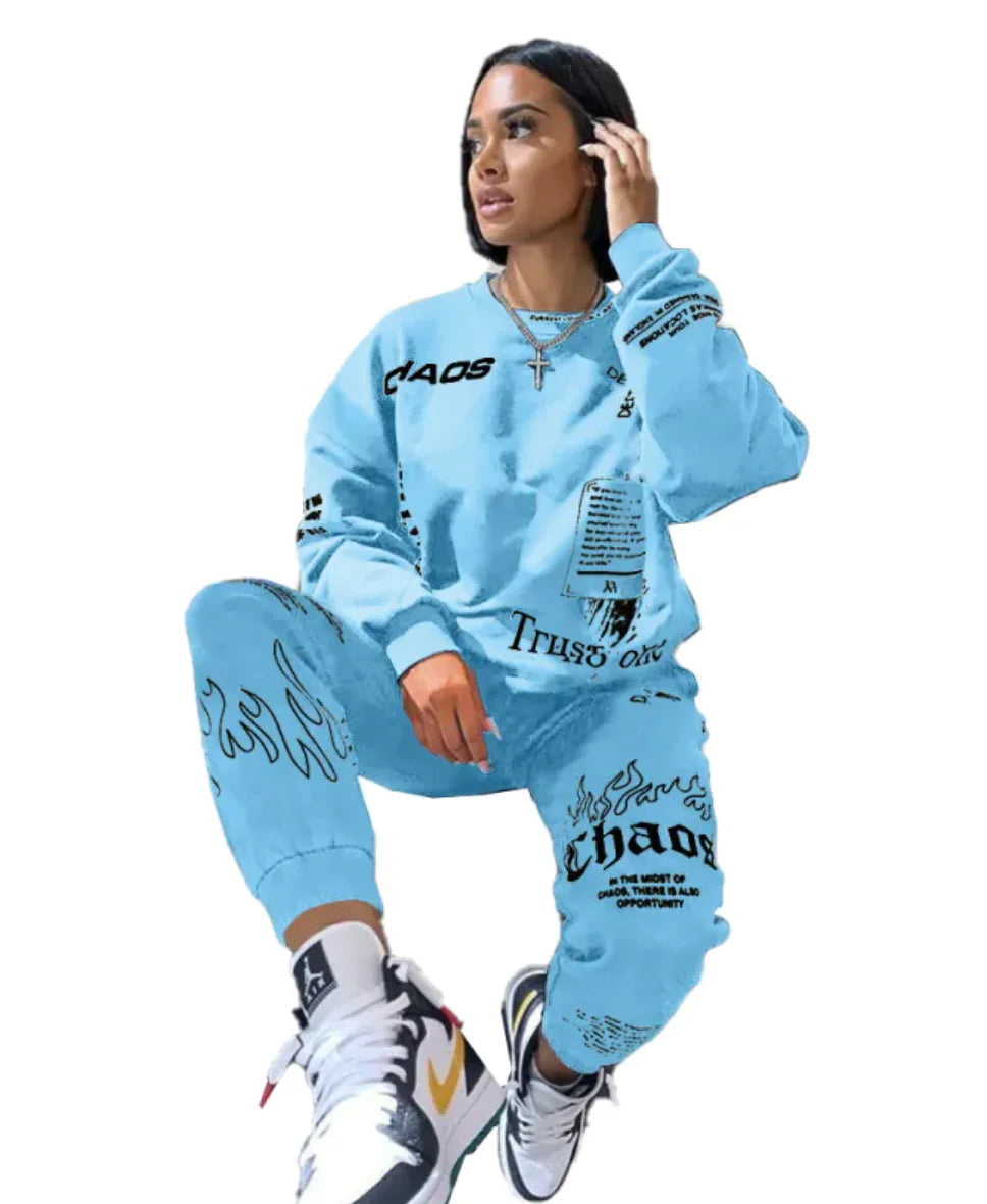 Women's Printed Sportswear Set