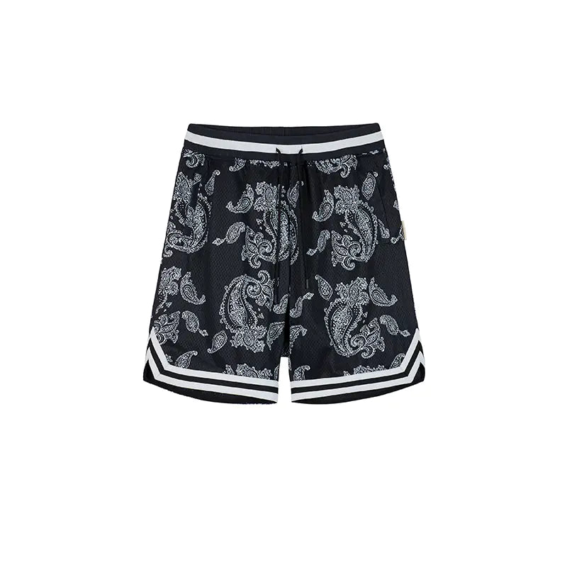 Full Printed Breathable Mesh Cashew Shorts