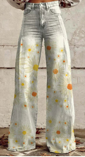 Aurelia Retro Flared Trousers for Women (Single Piece)