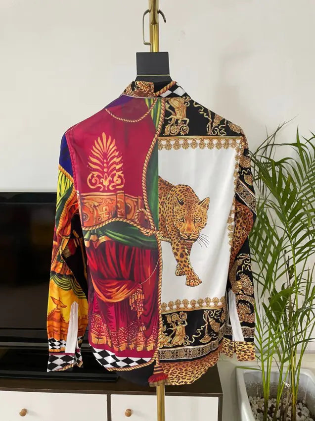 Luxury Royal Printed Casual Paisley Shirts for Men