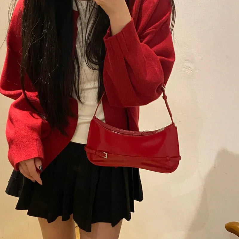 French One-Shoulder Underarm Bag