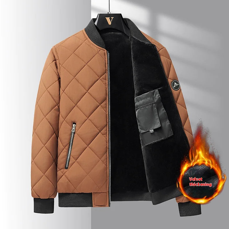 Quilted Cotton Baseball Jacket