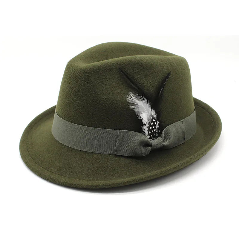 Billycock Feather Fur Felt Hat