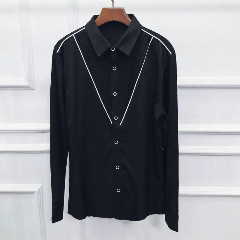 Men's Slim Fit Long Sleeve Cardigan Shirt