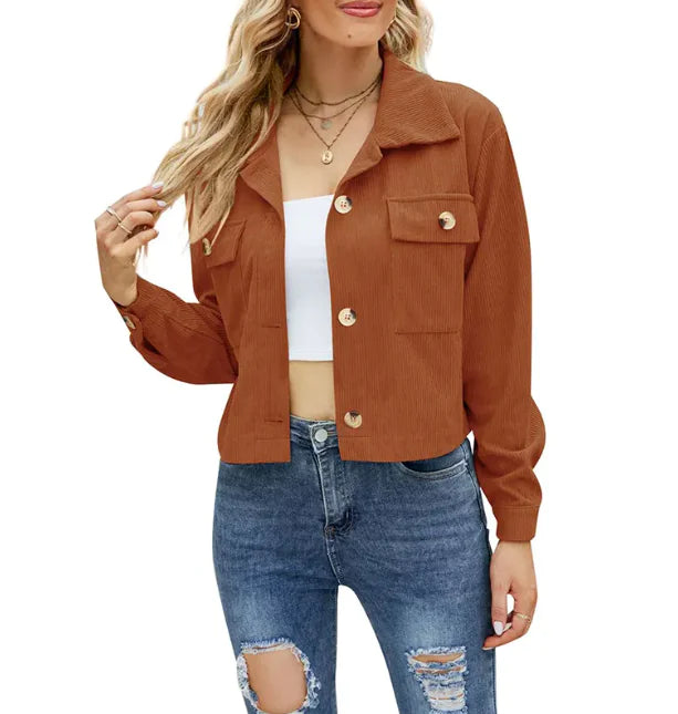 Women's Corduroy Short Jacket