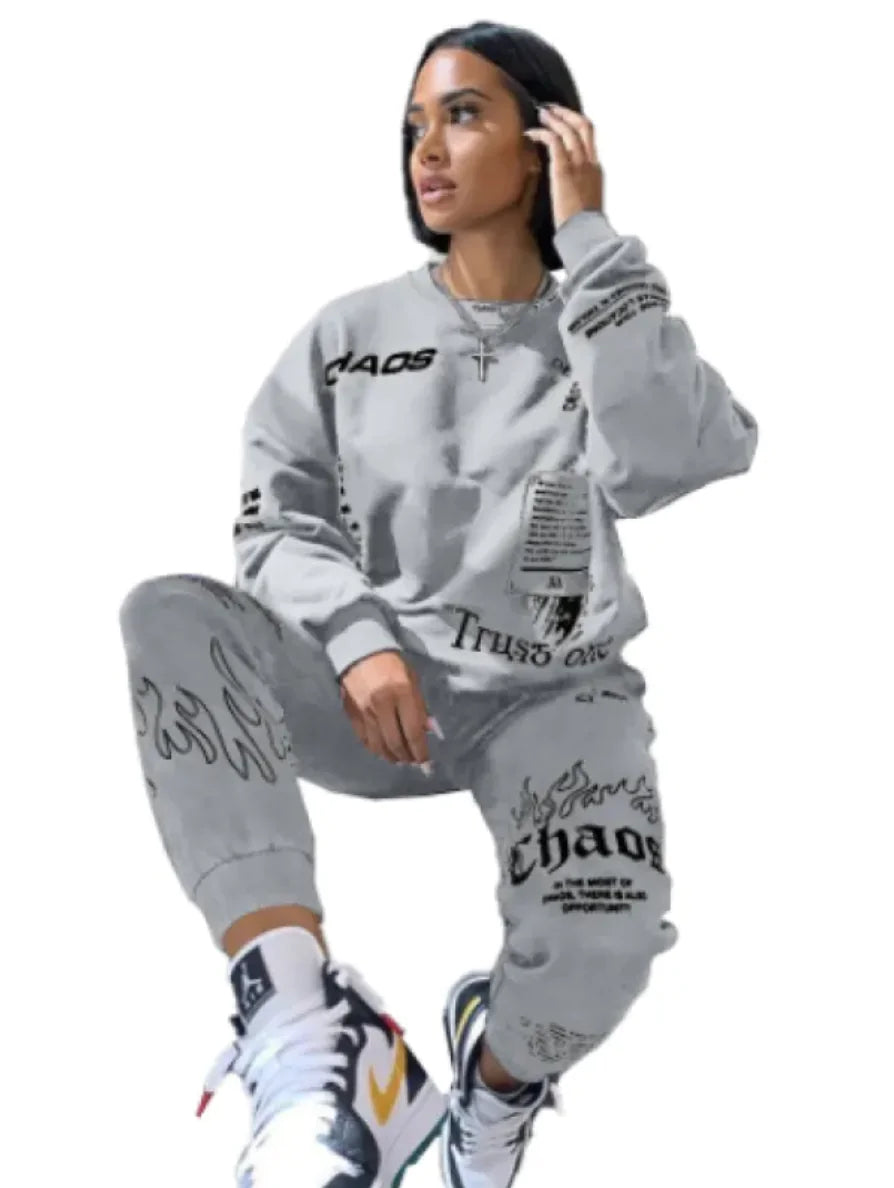 Women's Printed Sportswear Set