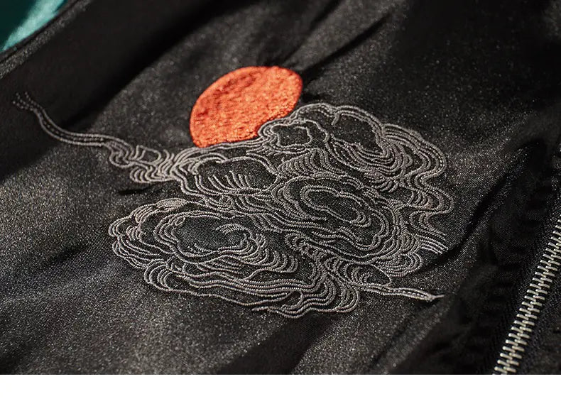 Tiger Mountain Embroidery Special National Style Chinese Fashion Fall Jacket Coat