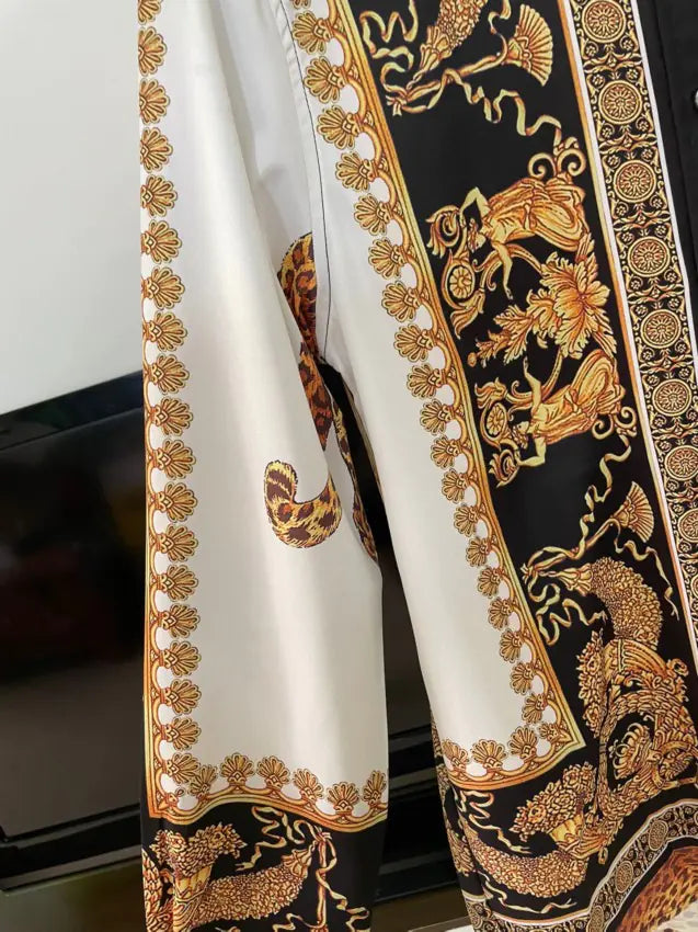 Luxury Royal Printed Casual Paisley Shirts for Men