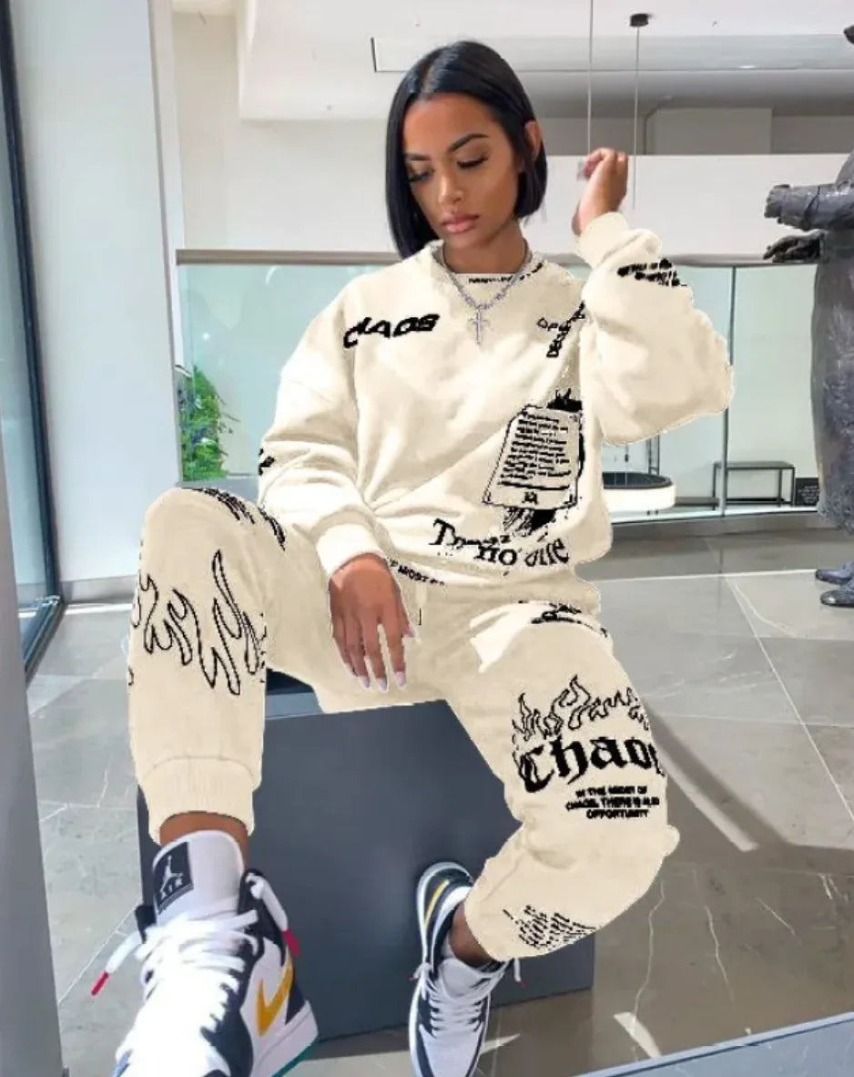 Women's Printed Sportswear Set