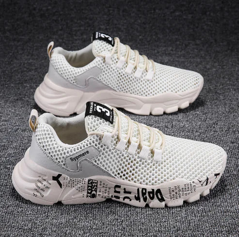 Men's Summer Breathable Casual Sneakers - Korean Style