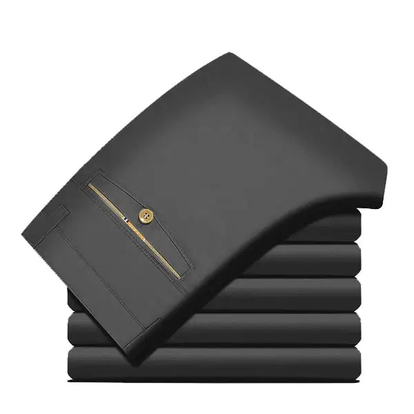 Straight-Leg Pants for Middle-Aged and Elderly Men