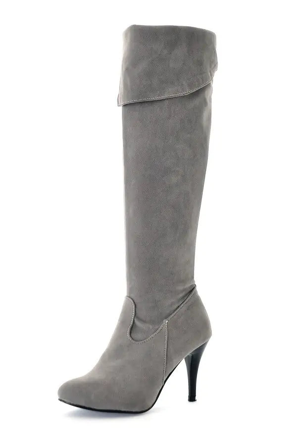 European American Stiletto Side Zipper High-Heel Boots