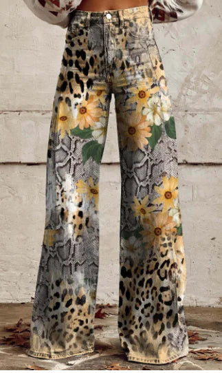Aurelia Retro Flared Trousers for Women (Single Piece)
