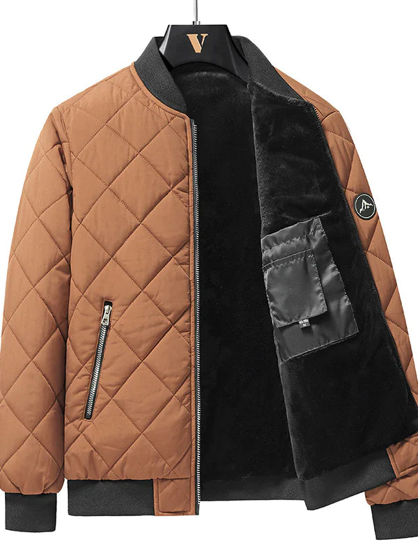 Quilted Cotton Baseball Jacket