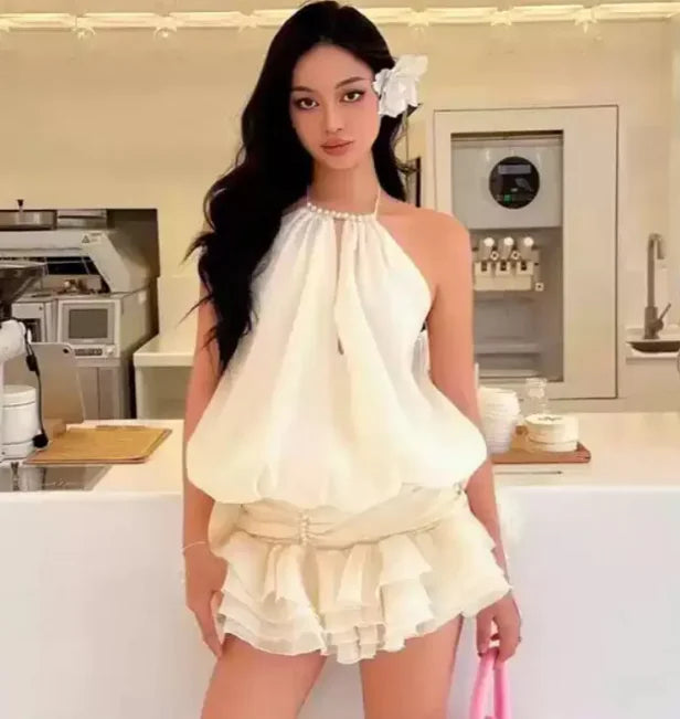 Pure Desire Halter & Bubble Skirt Set