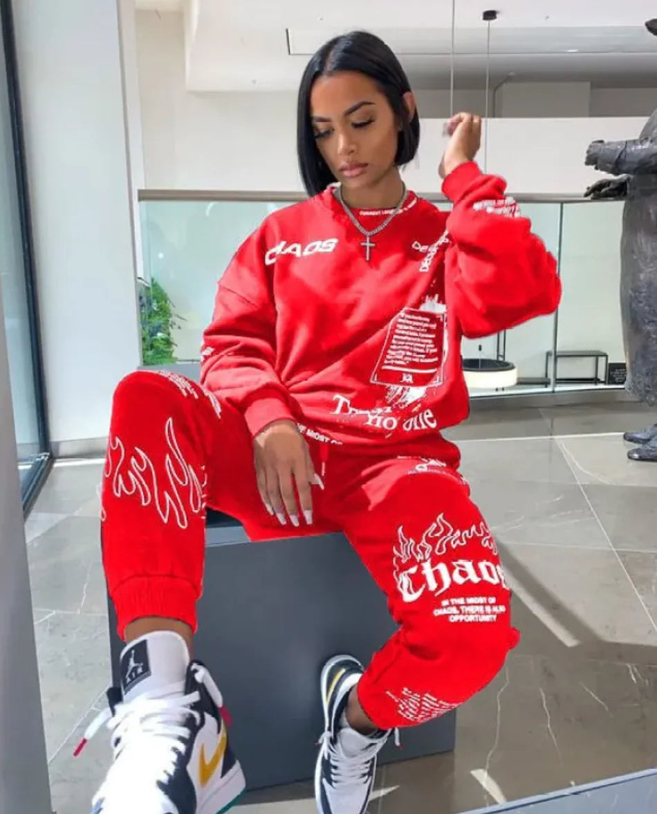 Women's Printed Sportswear Set