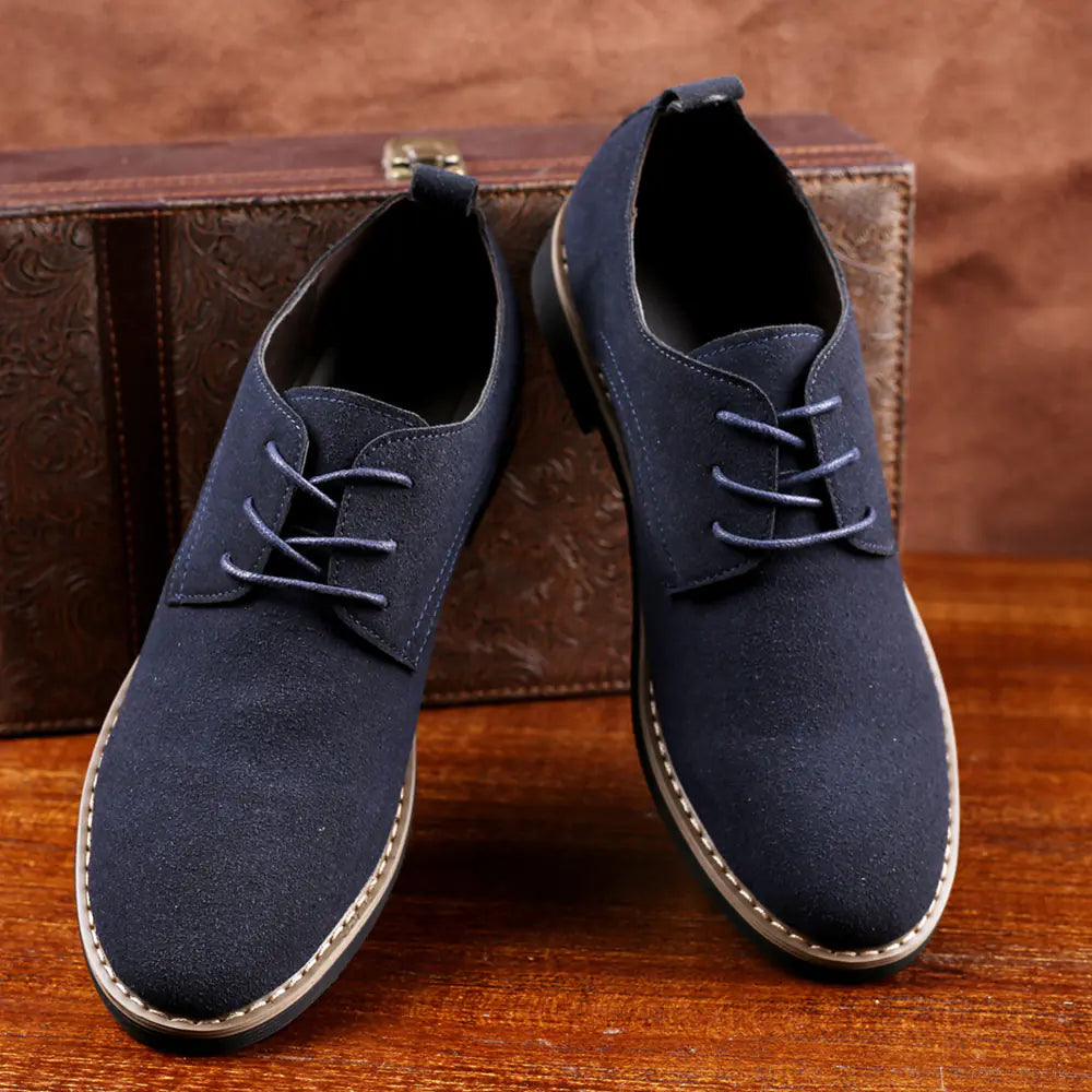 Men's Leather Sneakers and PU Suede Shoes (Large Size)