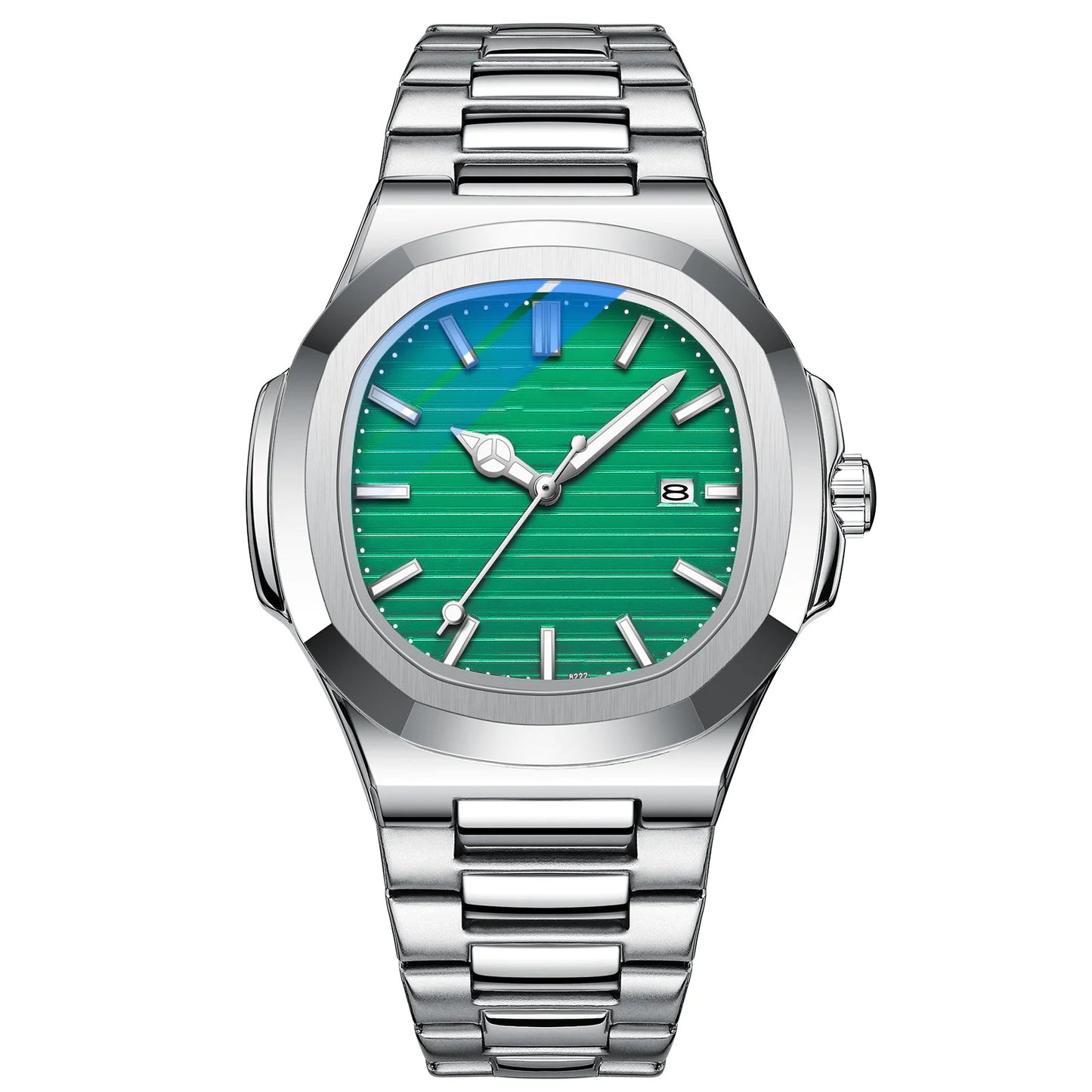 Men's Luminous Steel Strap Waterproof Watch