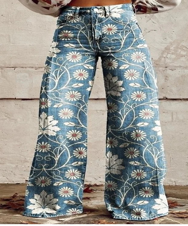 Aurelia Retro Flared Trousers for Women (Single Piece)