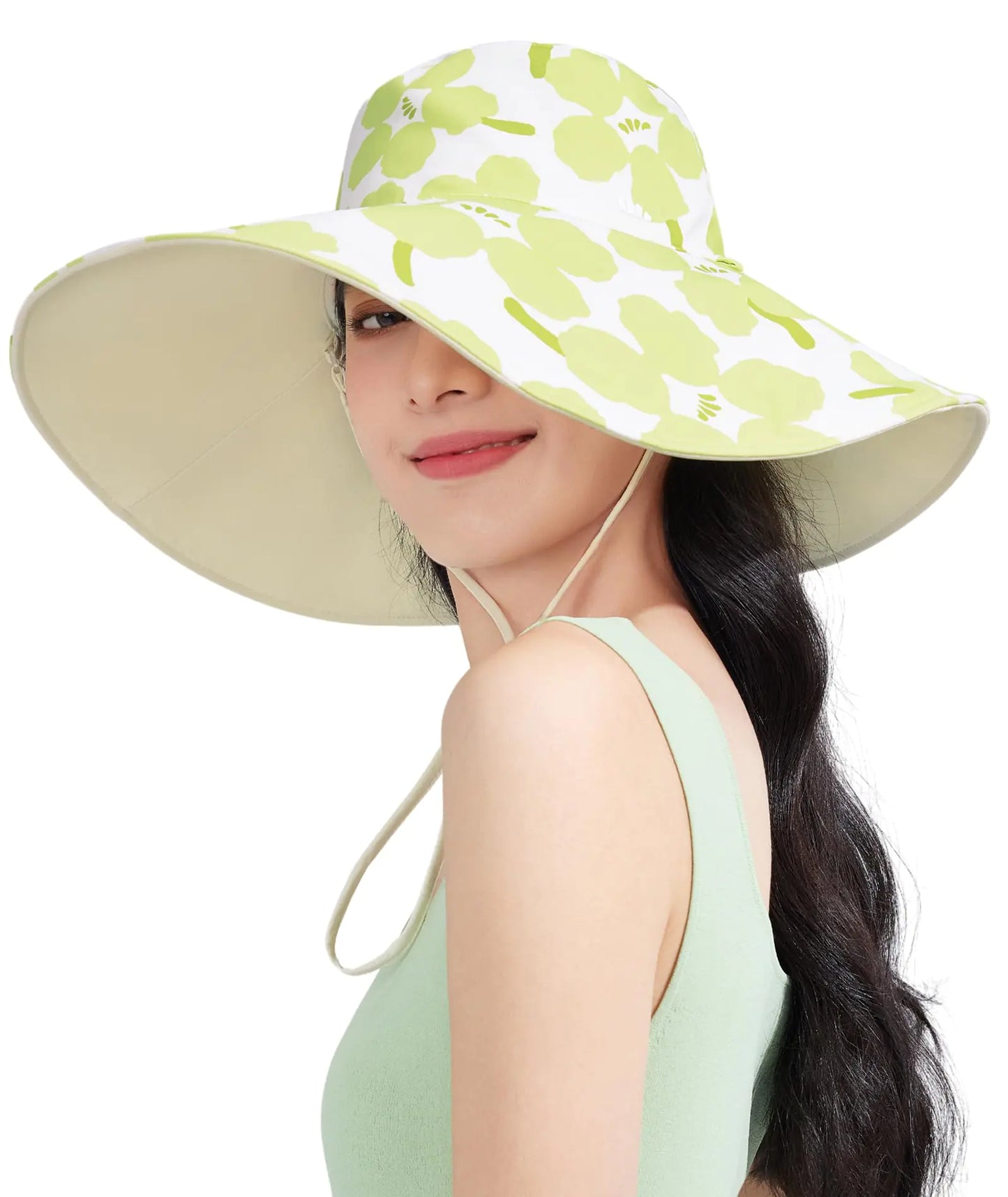 BENEUNDER Sun Hats for Women Wide Brim UPF 50+ Beach Hats for Women UV Protection Visor Hats for Fishing Hiking Gardening Flower