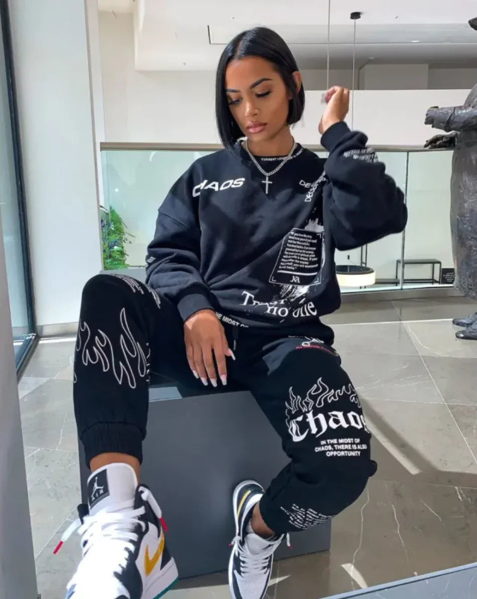 Women's Printed Sportswear Set