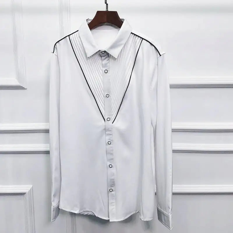 Men's Slim Fit Long Sleeve Cardigan Shirt