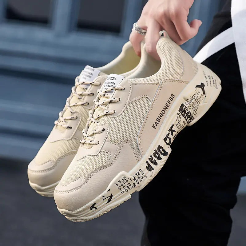 Men's Summer Breathable Casual Sneakers - Korean Style