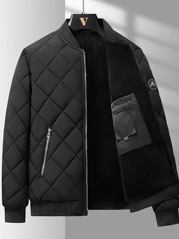 Quilted Cotton Baseball Jacket
