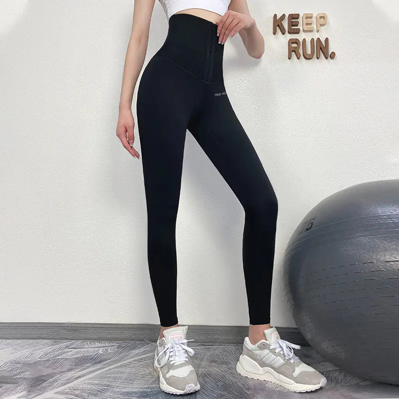 High-Waisted Black Yoga Shorts for Women