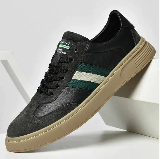 Men's Leather Sneakers Forest - 2023 New Casual Style (One Pair)