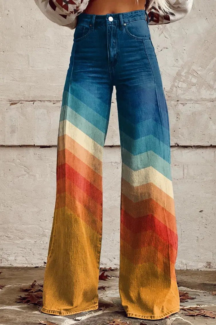 Aurelia Retro Flared Trousers for Women (Single Piece)