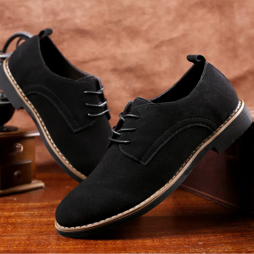 Men's Leather Sneakers and PU Suede Shoes (Large Size)