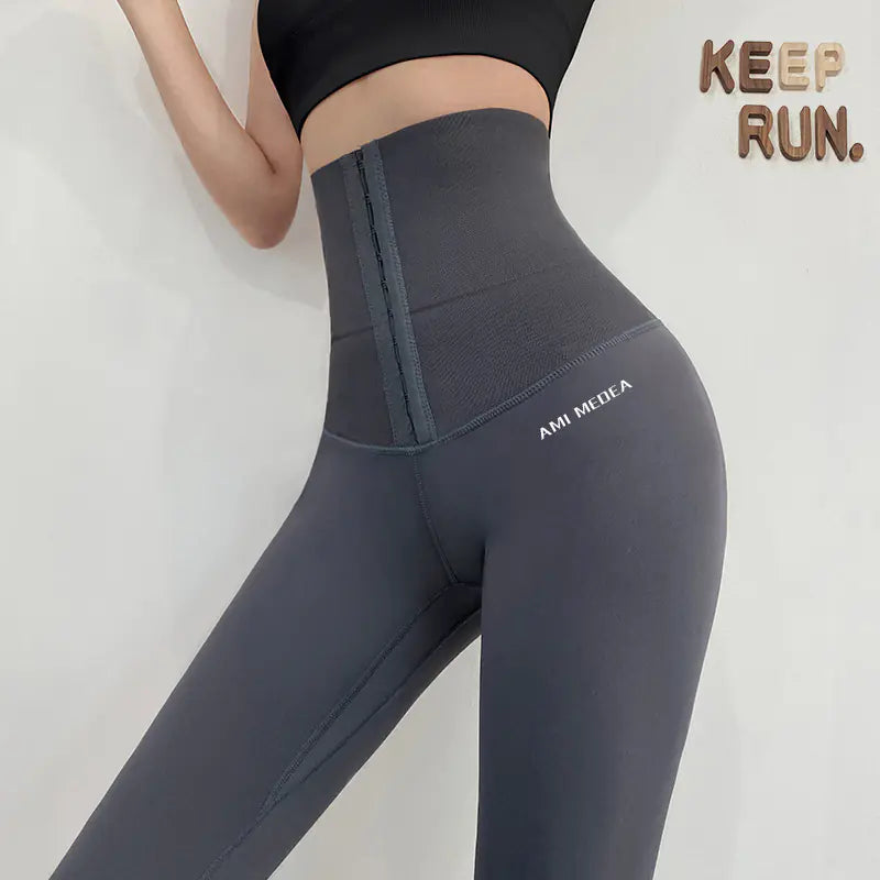 High-Waisted Black Yoga Shorts for Women