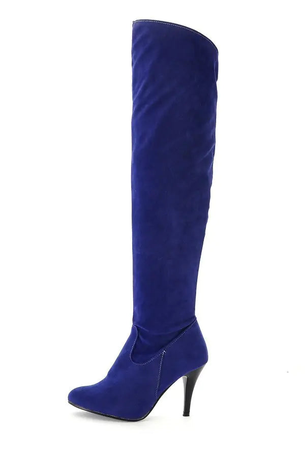 European American Stiletto Side Zipper High-Heel Boots