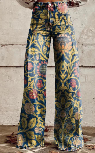 Aurelia Retro Flared Trousers for Women (Single Piece)