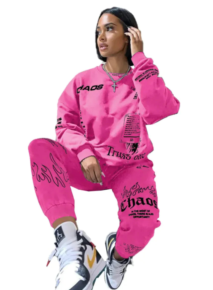 Women's Printed Sportswear Set