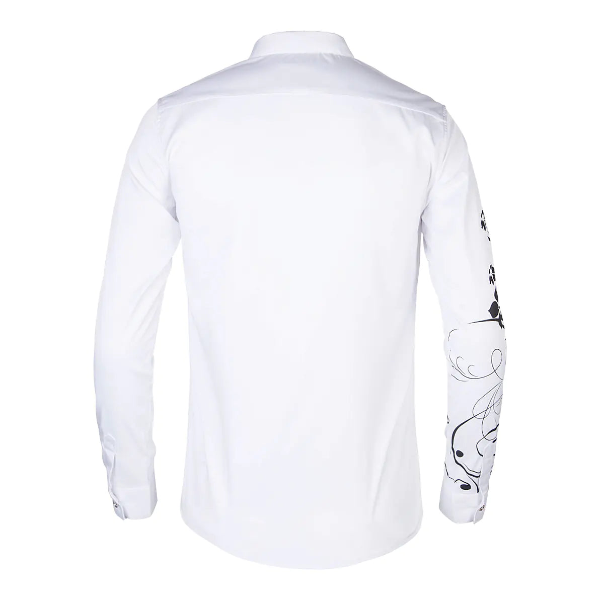 Men's Slim Fit Long Sleeve Dress Shirt - Floral Design