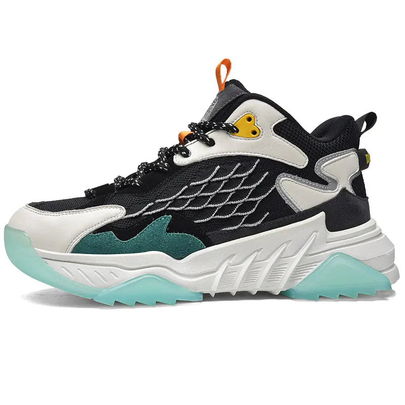 Men's Fashion Thick Sole Fish Scale Sneakers 2020