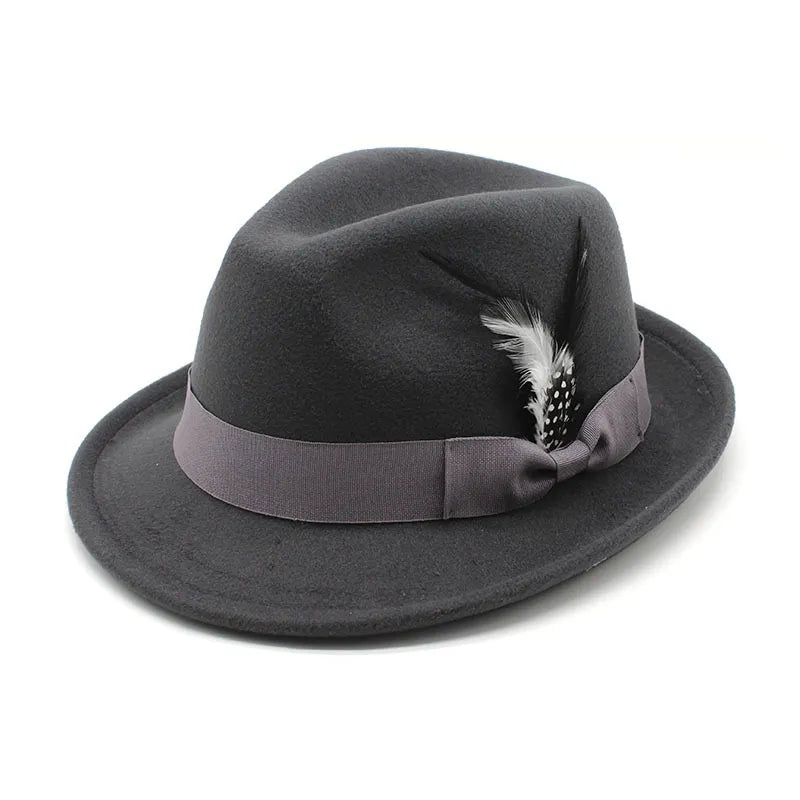 Billycock Feather Fur Felt Hat