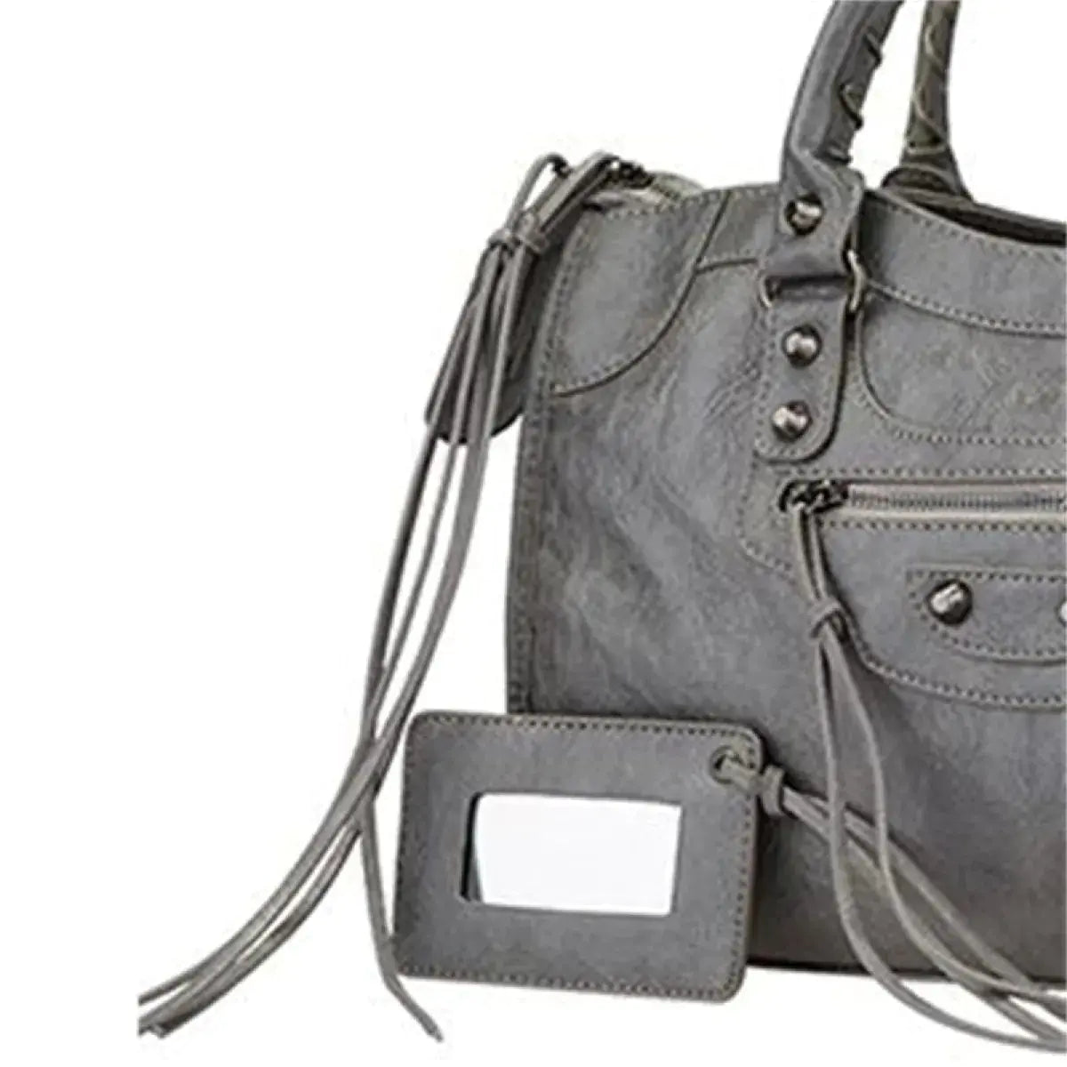 Ladies Vintage Fringe Studded Crossbody Bag