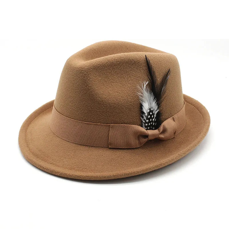 Billycock Feather Fur Felt Hat