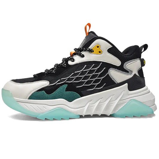 Men's Fashion Thick Sole Fish Scale Sneakers 2020