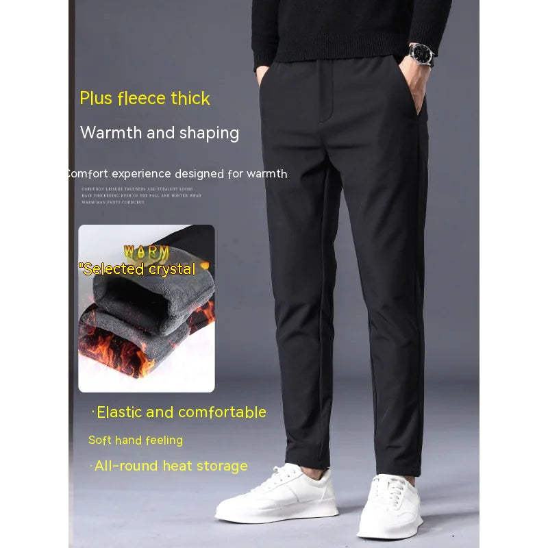 Men's Fleece-Lined Slim Pants