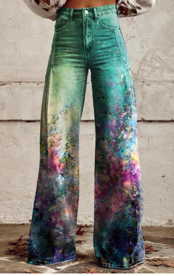Aurelia Retro Flared Trousers for Women (Single Piece)