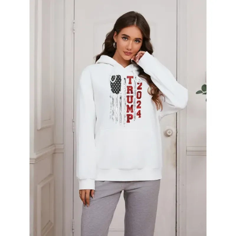 Thermal Printed Pullover Hoodie