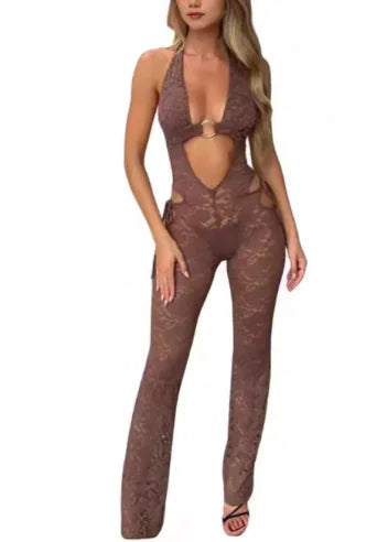 Halter One-Piece Jumpsuit for Women