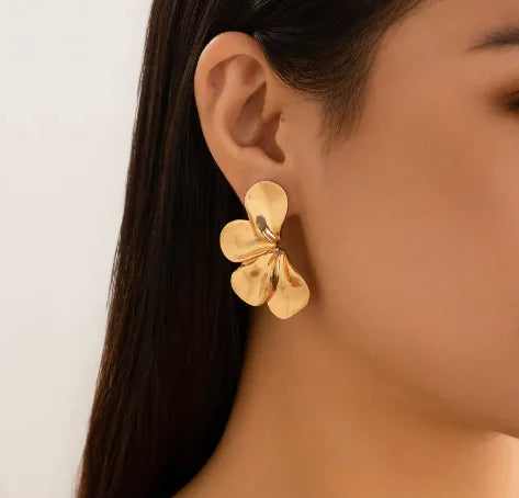 Vintage Layered Flower Earrings