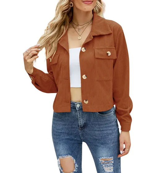 Women's Corduroy Short Jacket