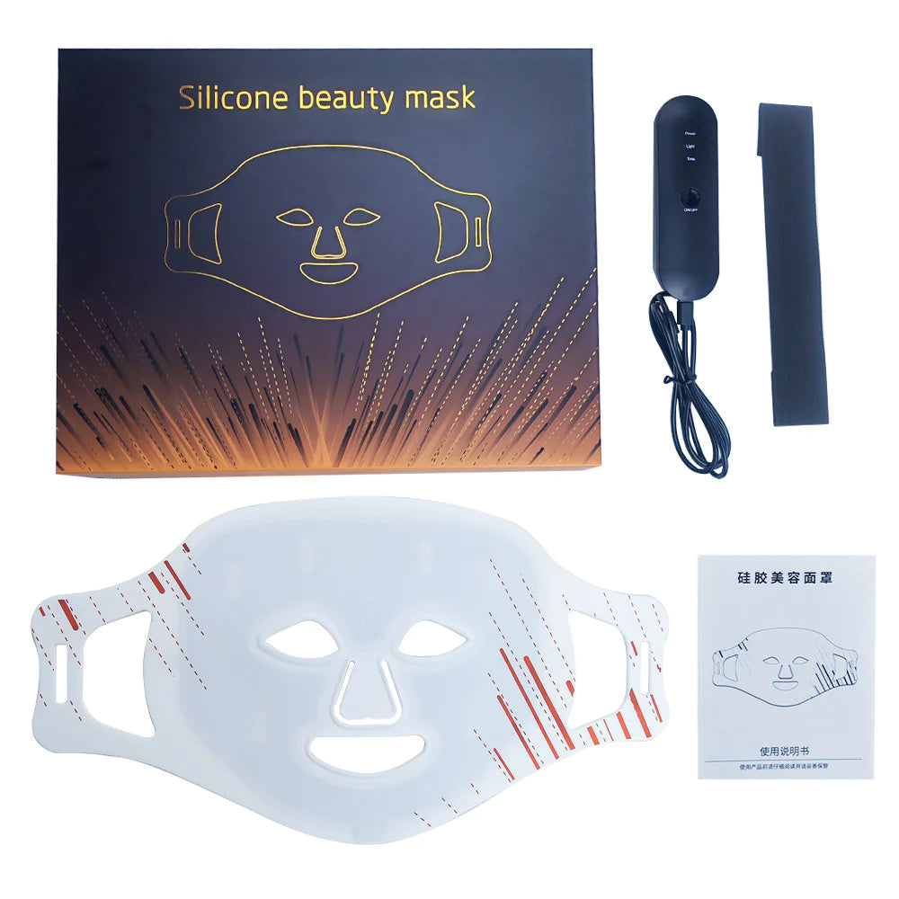 LED Photon Therapy Silicone Beauty Mask