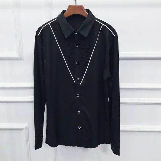 Men's Slim Fit Long Sleeve Cardigan Shirt